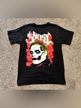 Hot Topic Ghost Papa Emeritus Men’s Medium Short Sleeve Black Graphic Tee